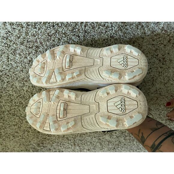 Adidas kids 4 baseball cleats - Picture 2 of 4